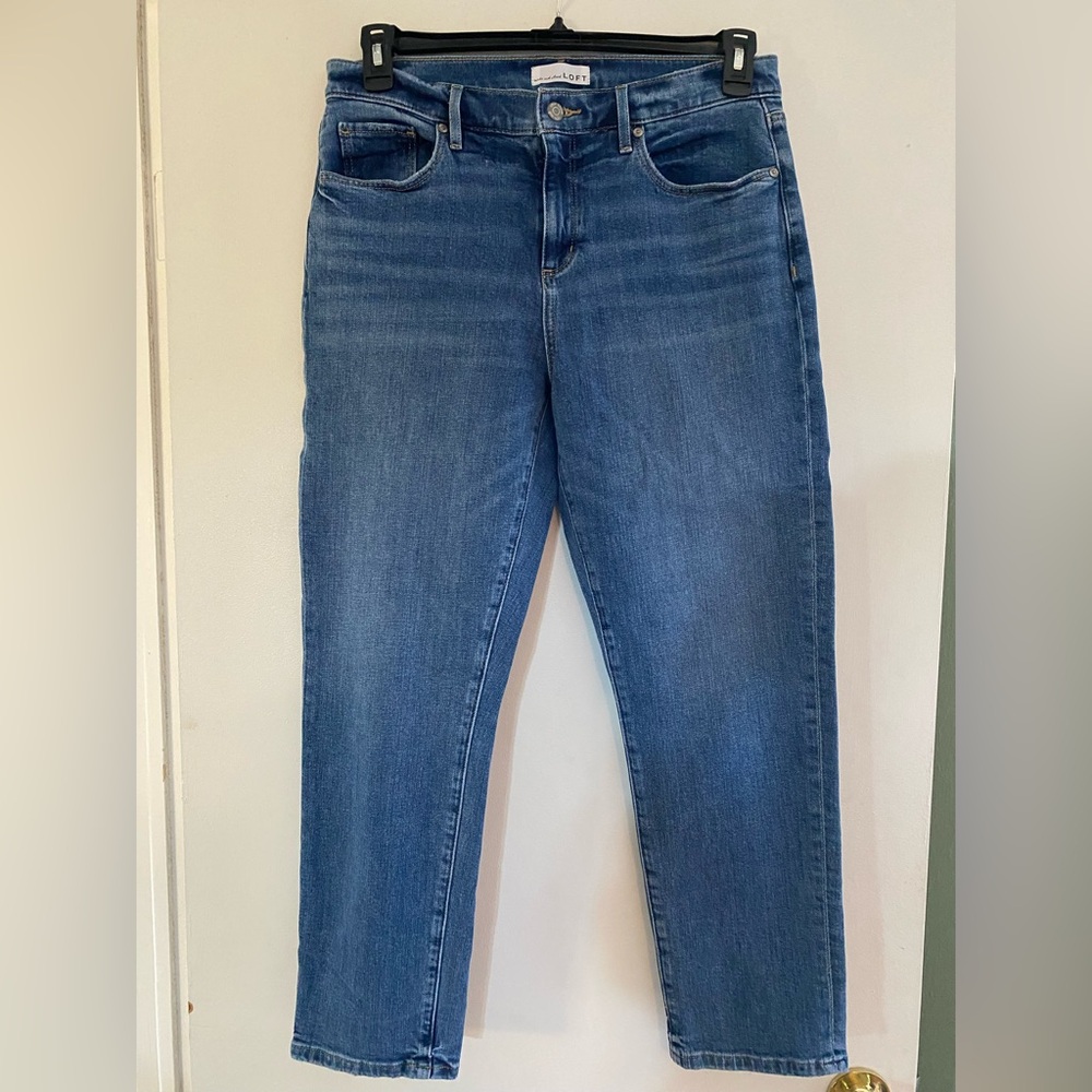 LOFT Women's Girlfriend Blue Jeans